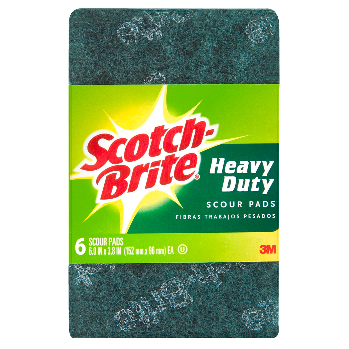 Scotch-Brite Heavy Duty Scourer Pad 155 x 100mm - 6 Pack
