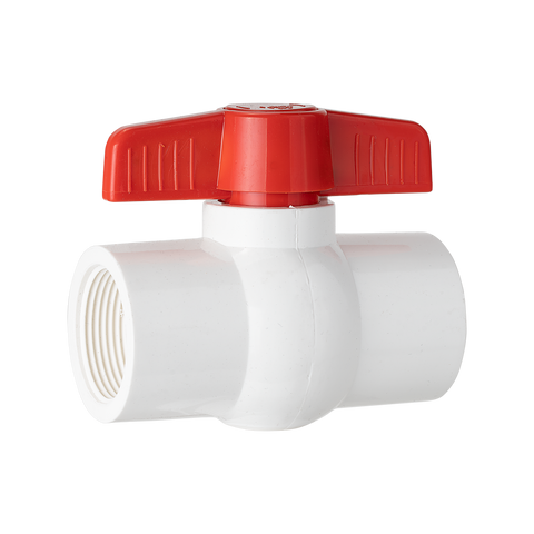 Holman 32mm PVC Pressure Ball Valve, ABS Plastic Flow Valve, White/Red