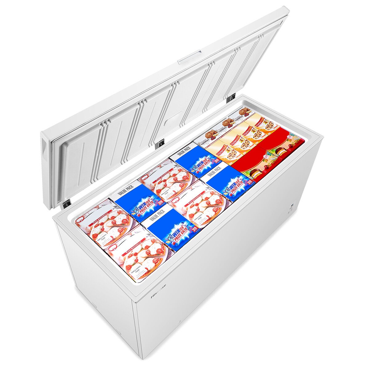 Hisense 500L Hybrid Chest Freezer - White, 5 Star Energy Rating, Electronic Control, Sliding Basket - HRCF501