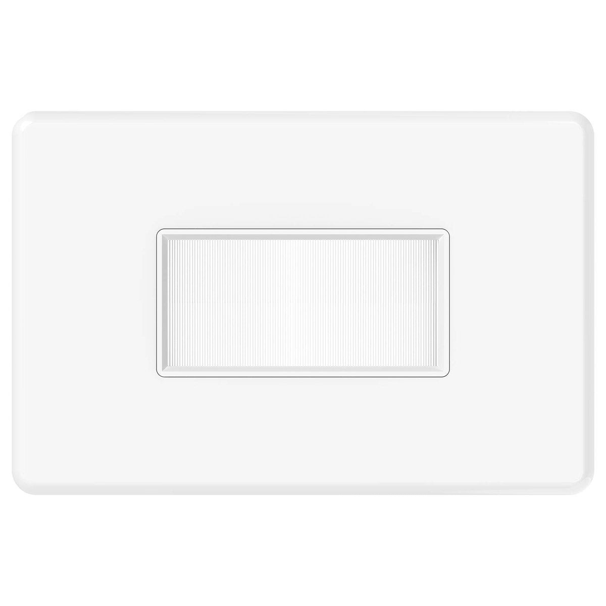 Deta S Line Brush Plate - 75mm x 4.3mm - White - Low Profile Cable Management - SuperSaverAU - view 1