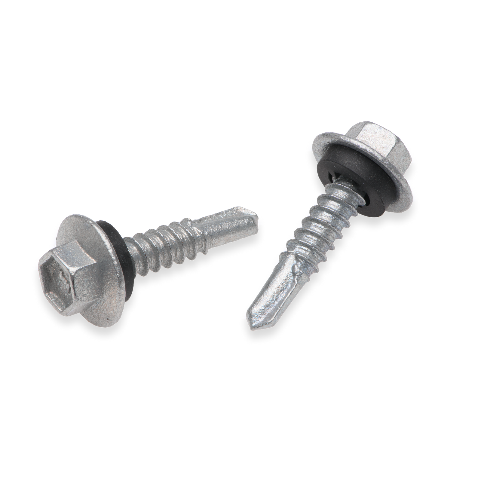 Buildex 12G x 25mm Class 4 Metal Cladding Hex Head TEKS Screws with Seal, 10 Pack