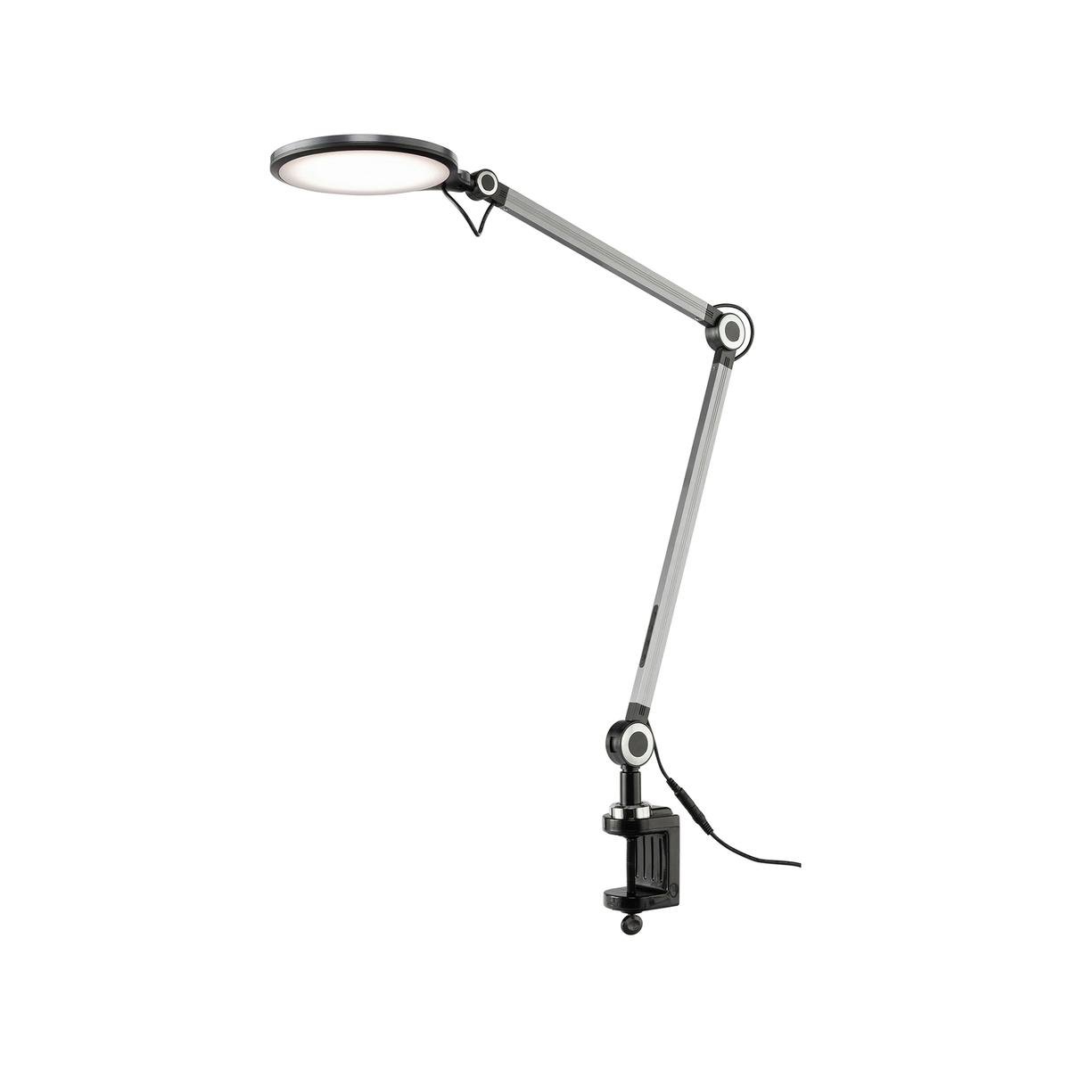 Brilliant Lighting 107cm Black Thrive Tone Changing LED Adjustable Clamp Lamp 10W