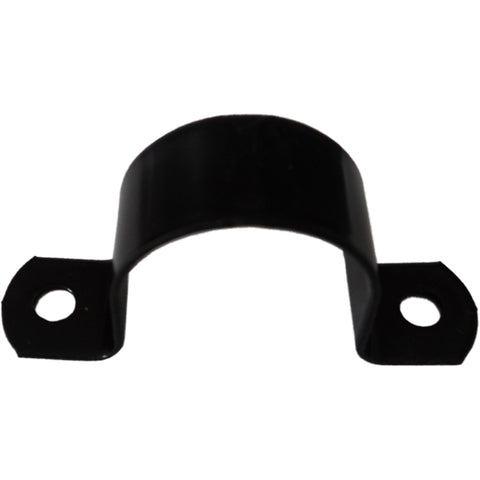 Kinetic 25mm Poly Pipe Saddle Clips, Iron Powder Coated - 10 Pack