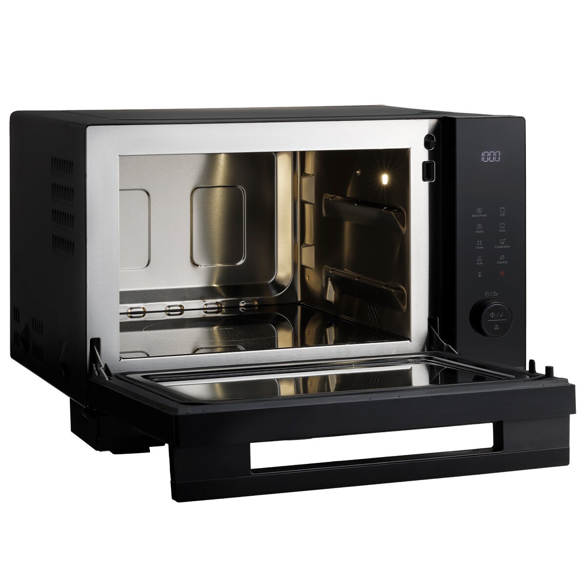 Panasonic 27L Inverter Steam Combination Microwave Oven - Black, 4-in-1, 600ml Water Tank - NN-DS59NBQPQ