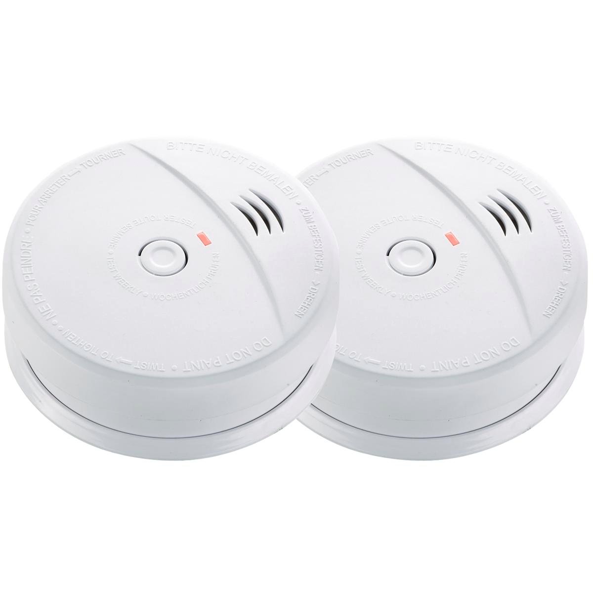 Firepro Photoelectric Smoke Alarm - 9V - Plastic - 85db Alarm - 2 Pack - SuperSaverAU - view 1
