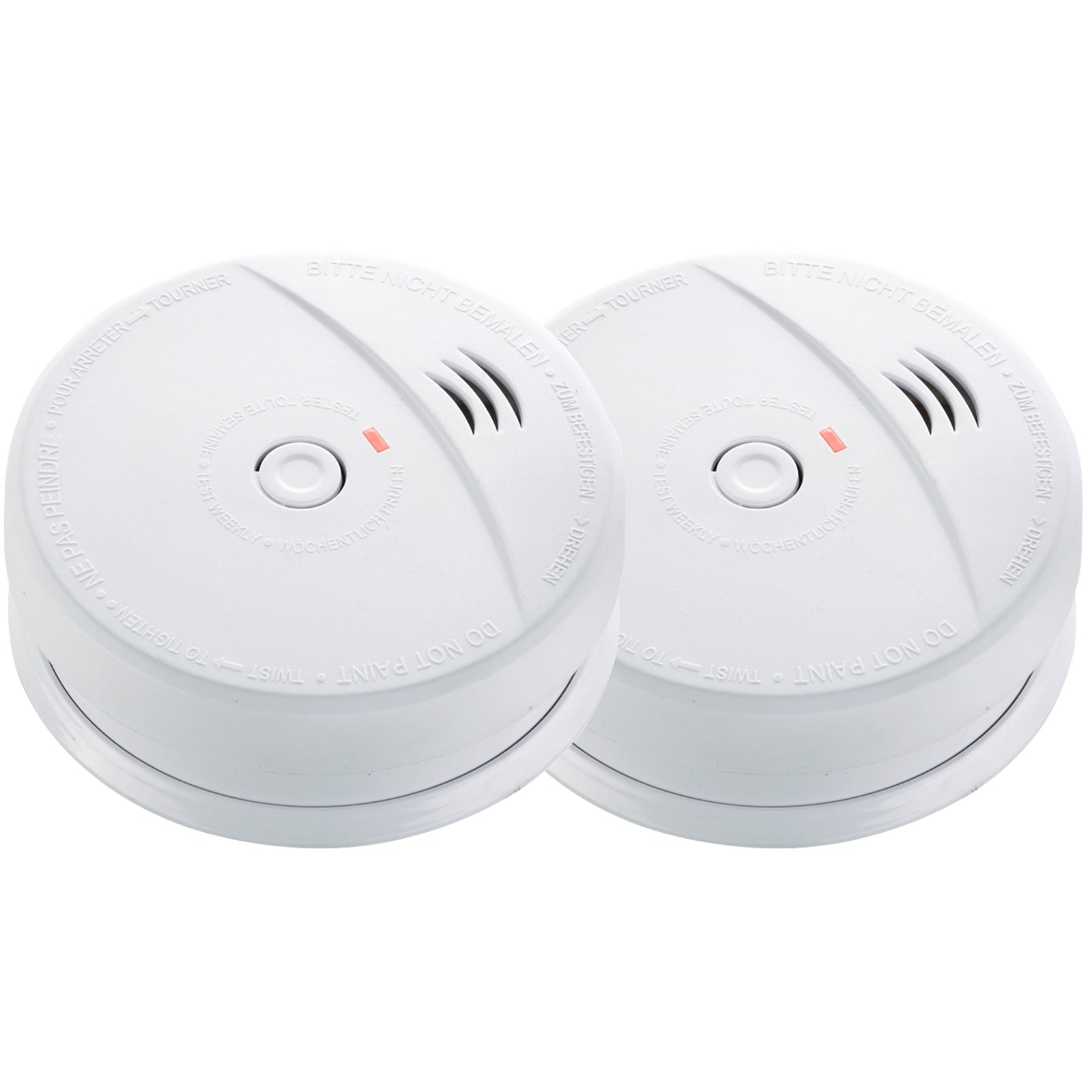 FirePro 9V Photoelectric Smoke Alarm 85dB - 2 Pack 500TPV