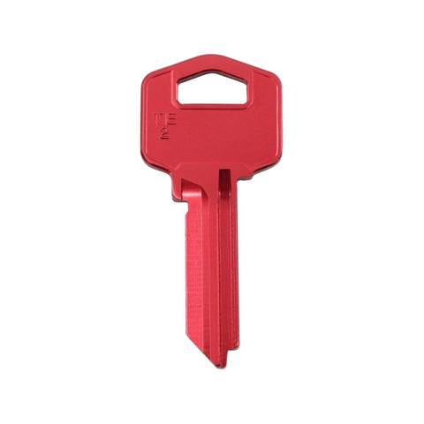 EHI TE2-GR10 54mm Red Blank Key, Aluminium Titanium Alloy