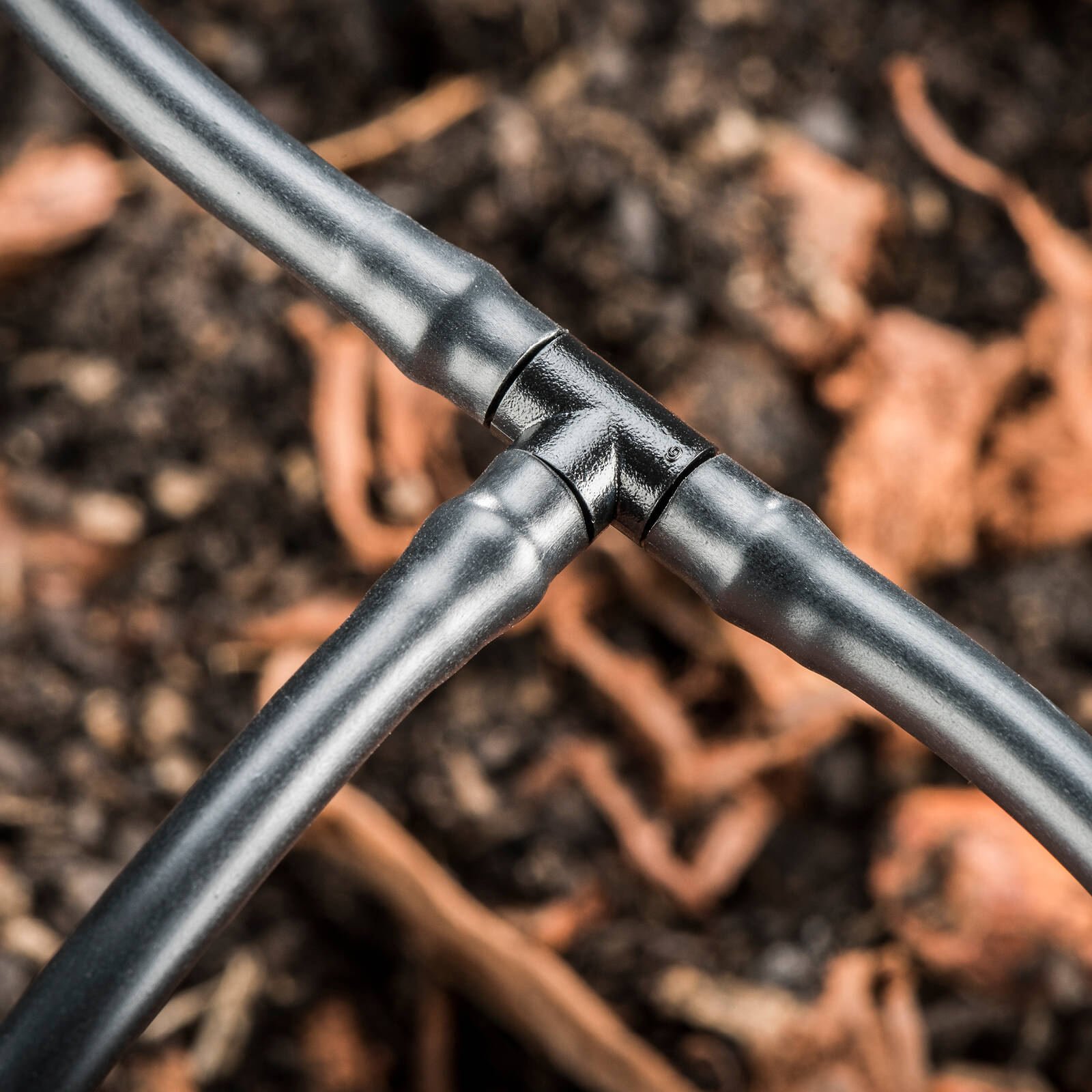Pope 4mm Barbed Tee - 10 Pack, Black Polypropylene, Above Ground Irrigation