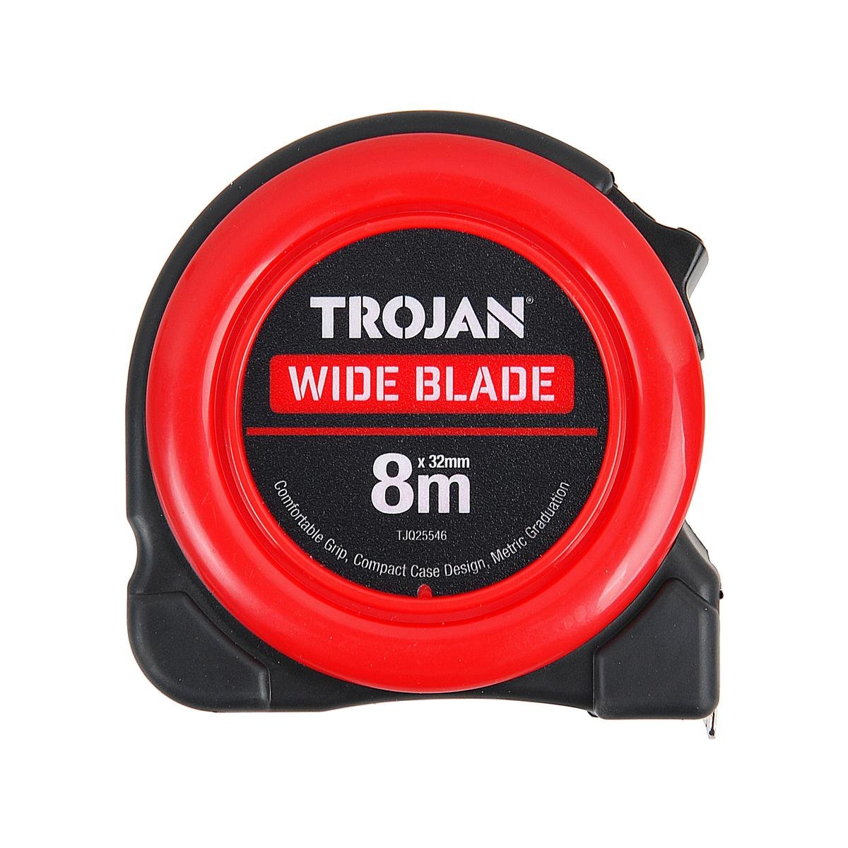 Trojan 8m Wide Blade Tape Measure Lockable