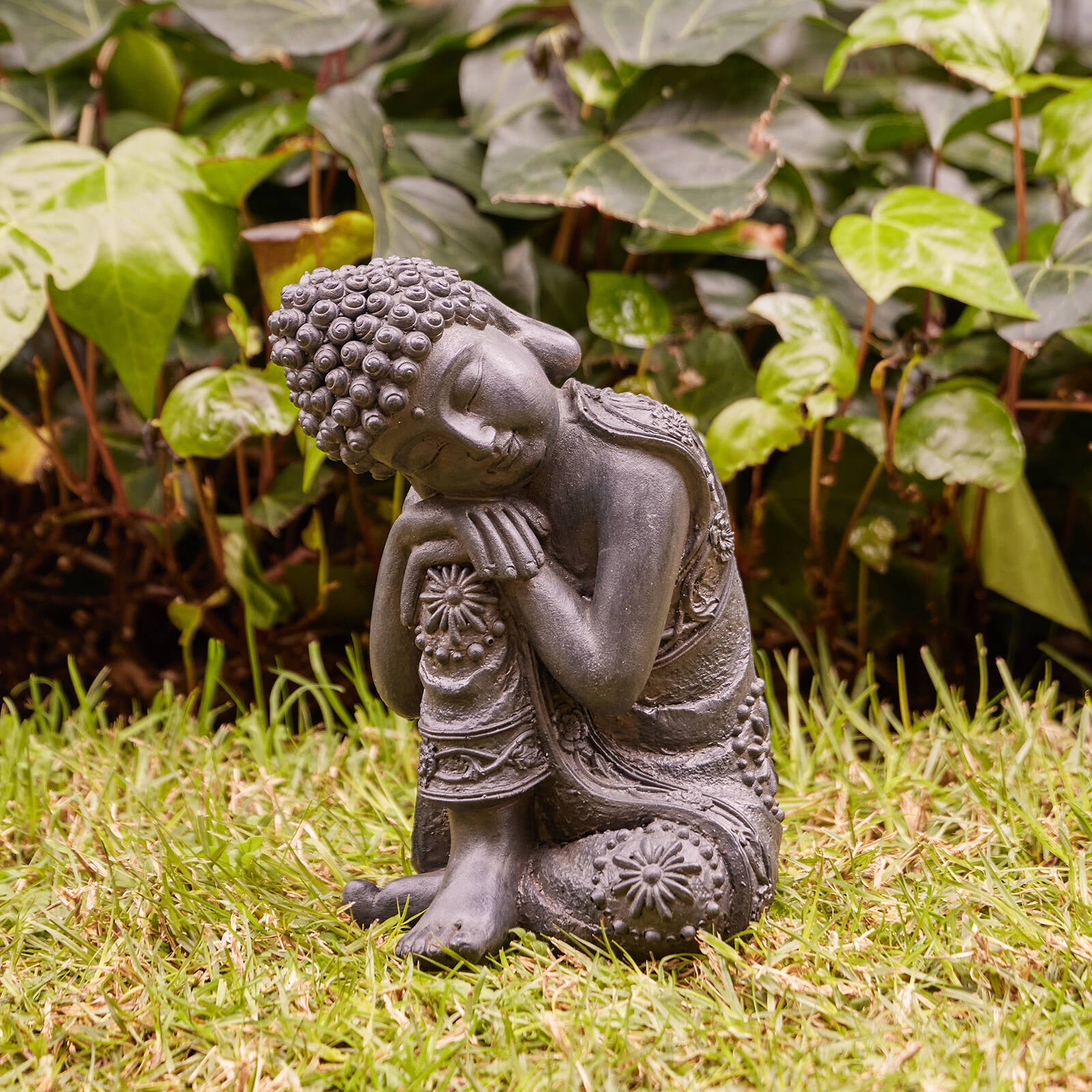 Northcote Pottery 25cm Charcoal Buddha Statue