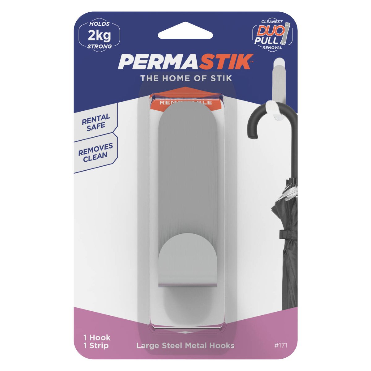 Permastik Large Stainless Steel Metal Hook