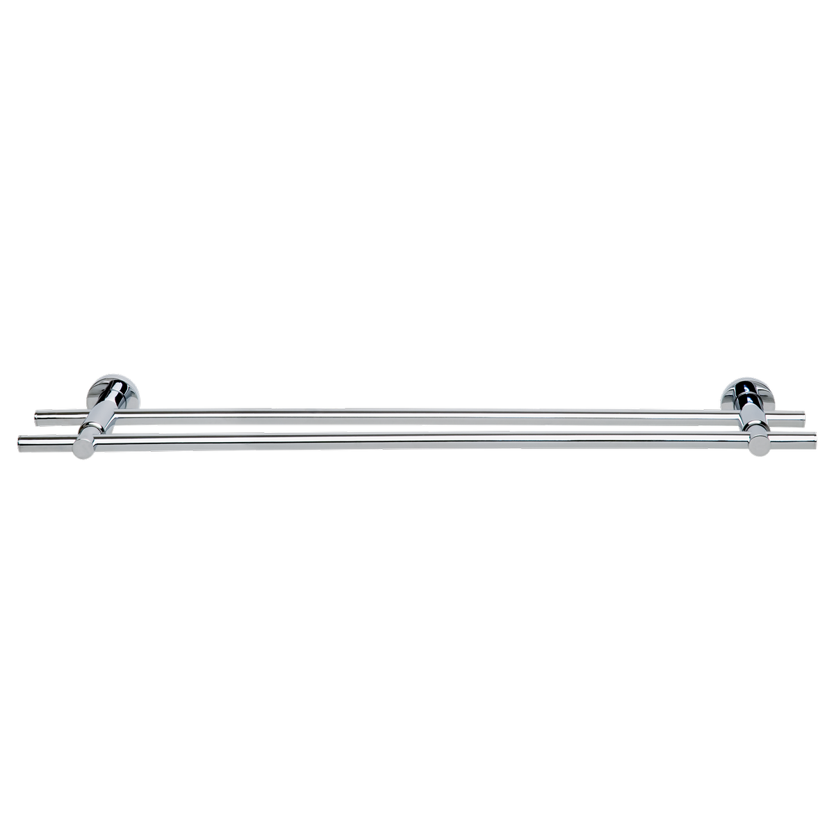 tesa Loxx 700mm Self-Adhesive Chromed Metal Double Bath Towel Rail