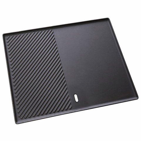 Gasmate Satin Enamel BBQ Hot Plate 400 x 480mm - Cast Iron, Rust Resistant