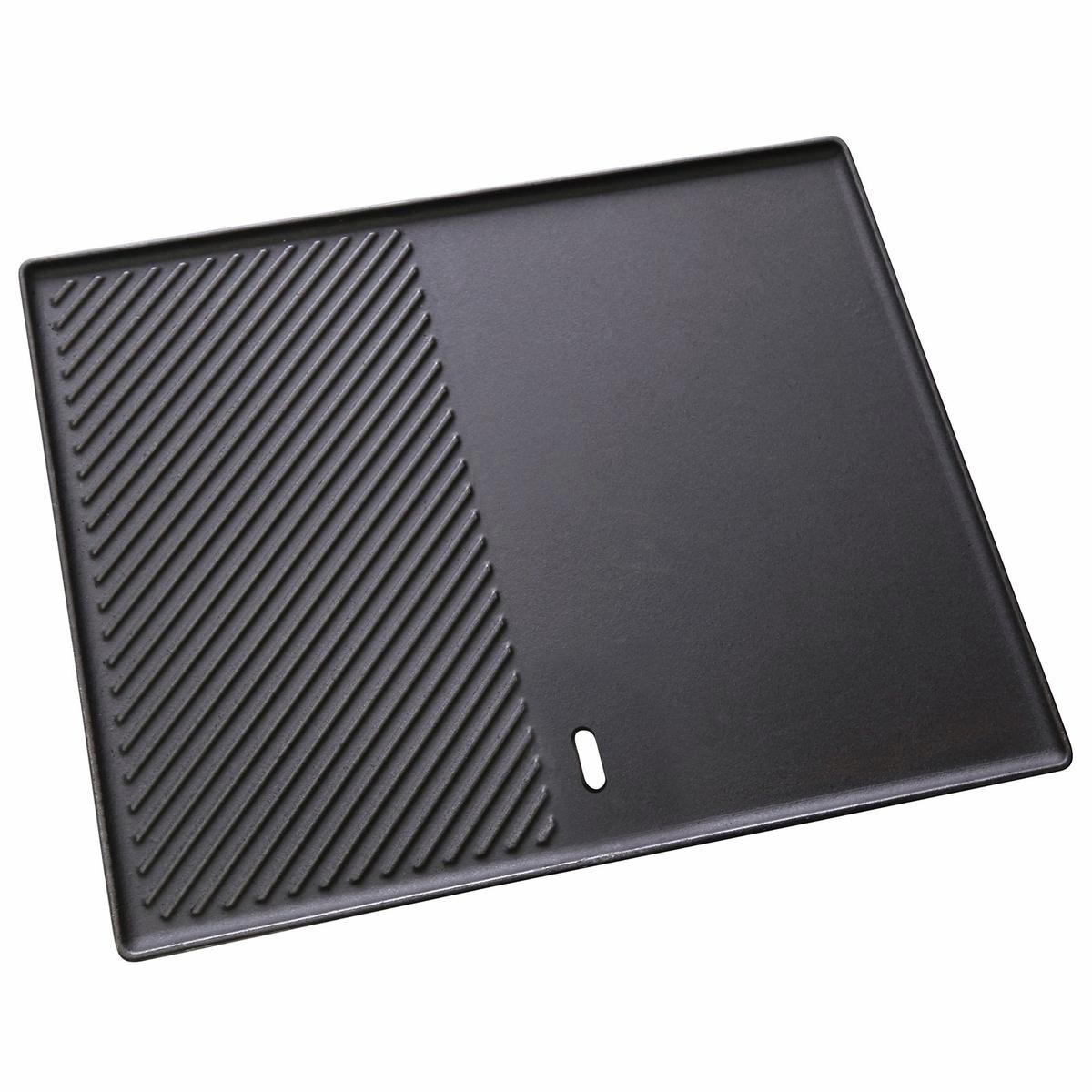 Gasmate Satin Enamel BBQ Hot Plate 400 x 480mm - Cast Iron, Rust Resistant