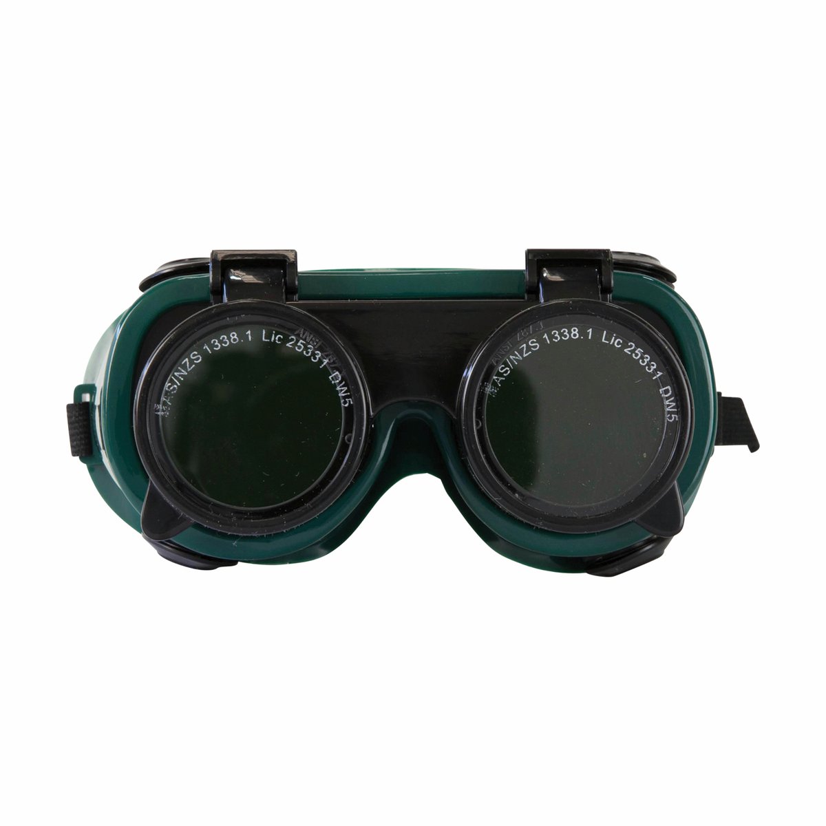 Bossweld Shade 5 Gas Welding Flip Up Goggles - Lightweight Oxy Cutting and Brazing