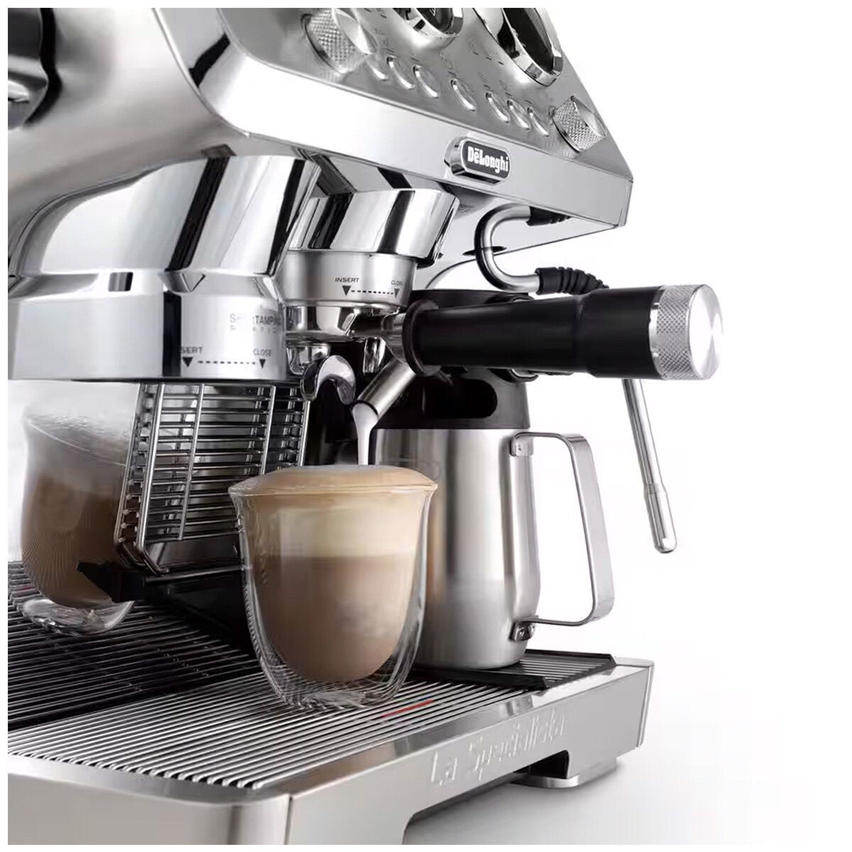 DeLonghi La Specialista Maestro Cold Brew Manual Espresso Machine - Silver - Bean Adapt - EC9885M