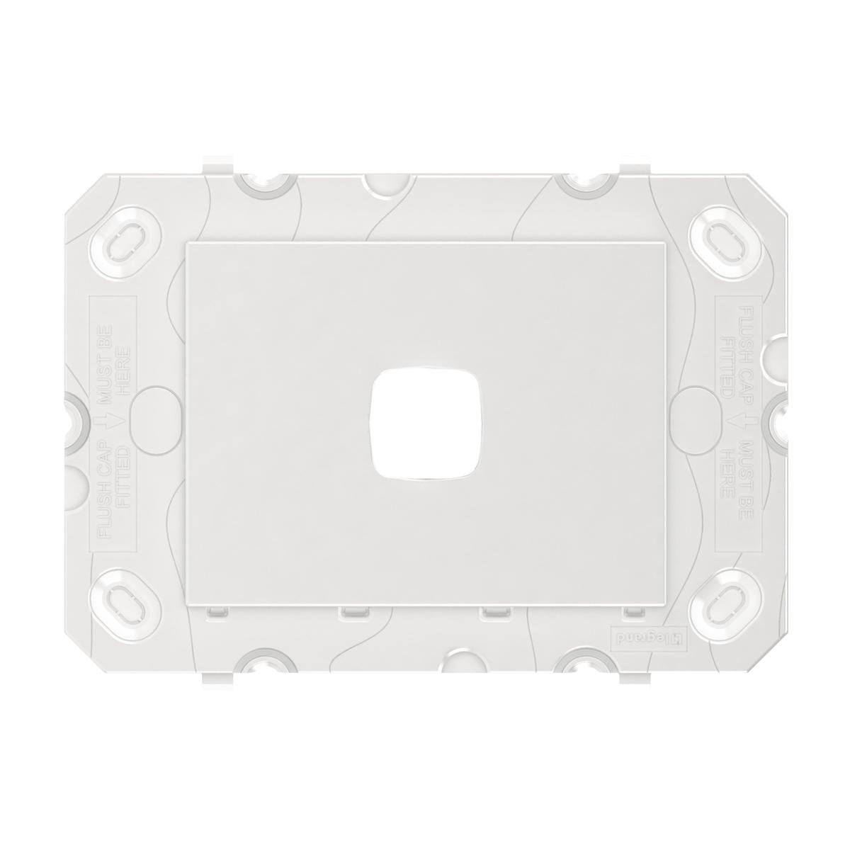 HPM Arteor 1 Gang Wall Switch Grid Only 128mm x 91mm - White - Versatile Design - SuperSaverAU - view 1