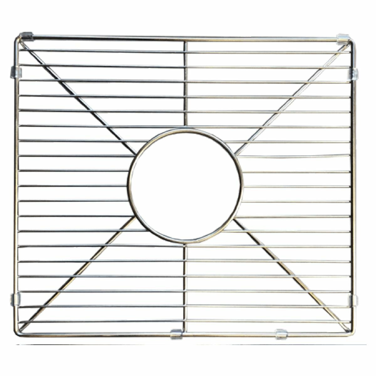 Turner Hastings Patri 100 protective sink grid - stainless steel, silver finish, 420mm wide - PA100SSG