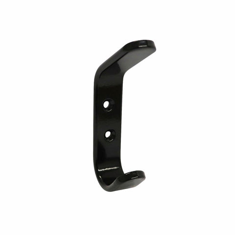 Adoored Double Black Beau Deco Hook - 2 Hooks - 24mm x 91mm x 44mm - Black - SuperSaverAU - view 1