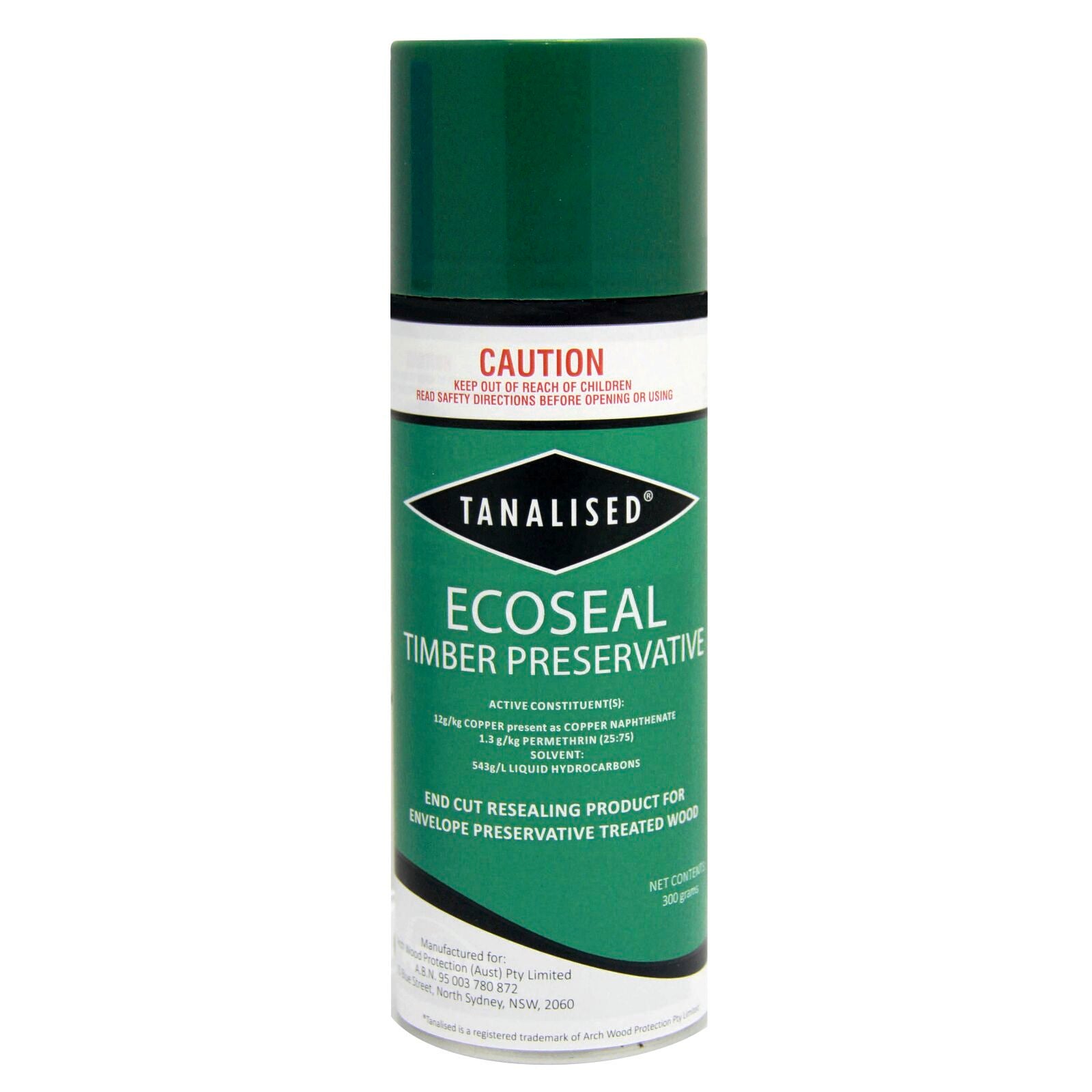 TWA Woodcare 300g Ecoseal Tanalised Timber Treatment Green Aerosol