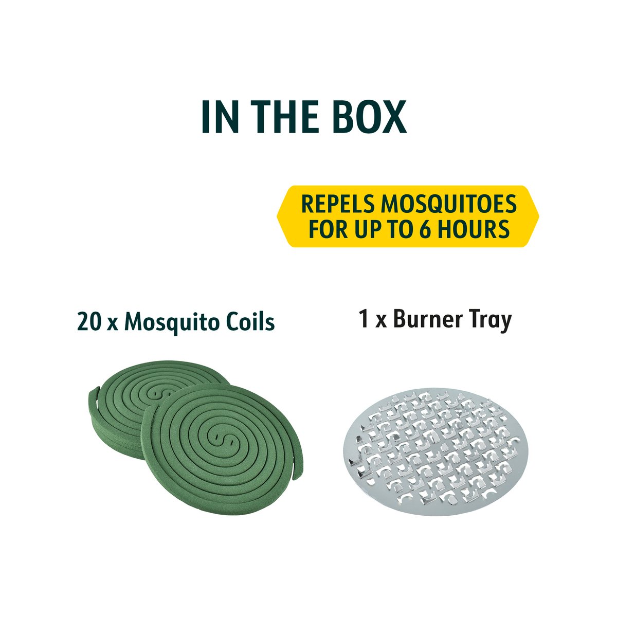 Bite Shield Mosquito Coil Refills, 20 Pack, Outdoor, Plant-Based Pyrethrum, BSH313