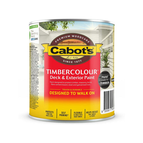 Cabot S Timbercolour Deck Paint 500ml White UV Resistant Water Based - SuperSaverAU - view 1