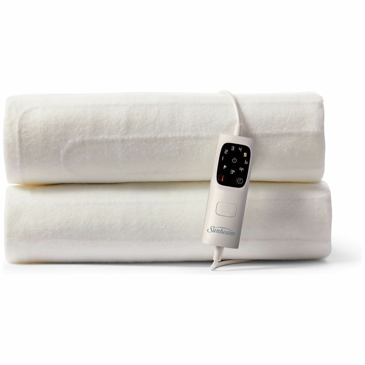 Sunbeam Sleep Perfect Antibacterial Single Electric Blanket - Six Heat Settings, Machine Washable - BLA6321