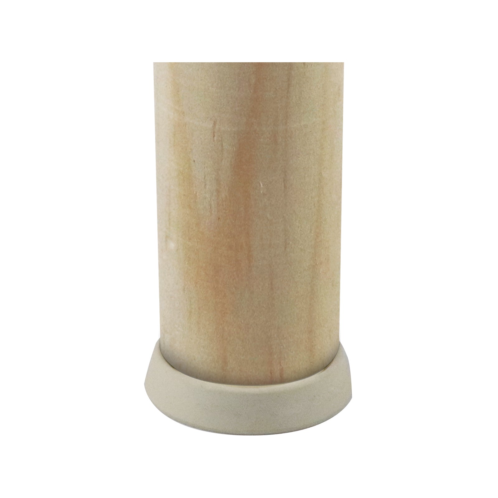 Surface Gard 37mm White Round Rubber Base Castor Cups - 4 Pack