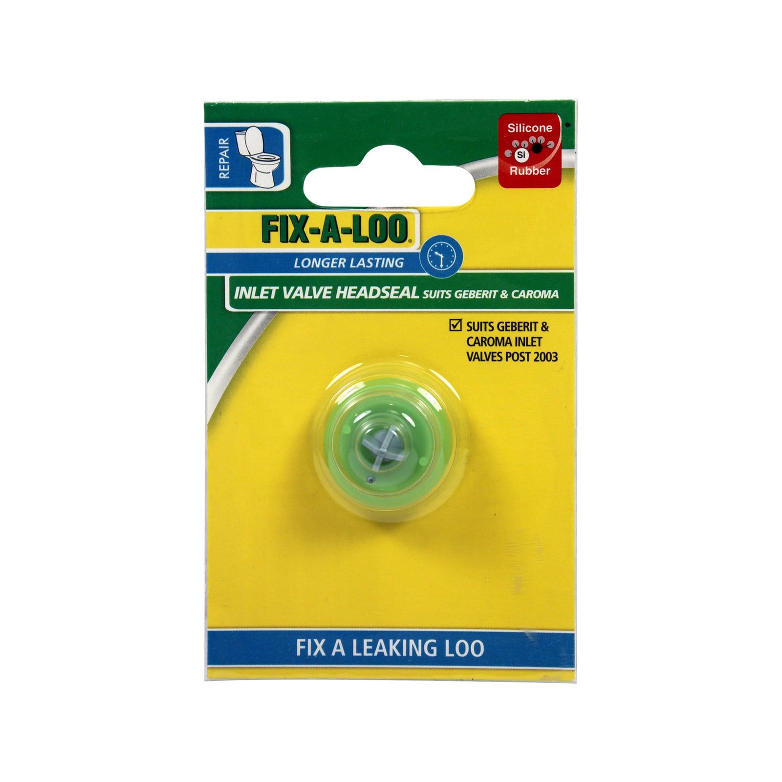 Fix-A-Loo Inlet Valve Headseal Washer, Silicone - Suits Geberit and Caroma