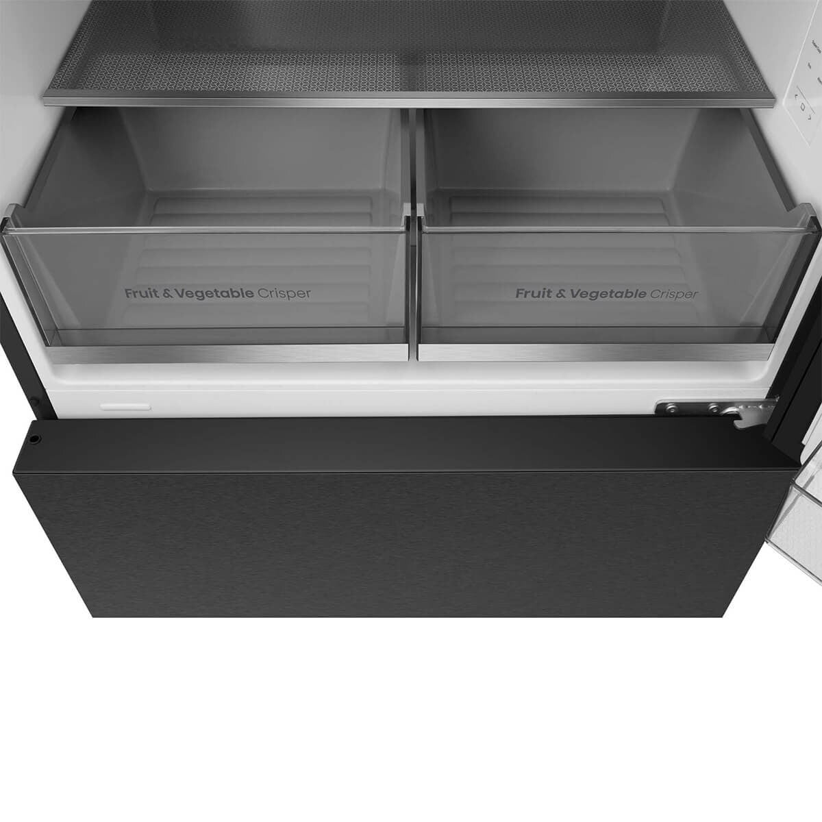 Hisense 503L EcoVision Bottom Mount Fridge - Dark Stainless Steel, 8 Star Energy, Counter Depth - HRBM503E