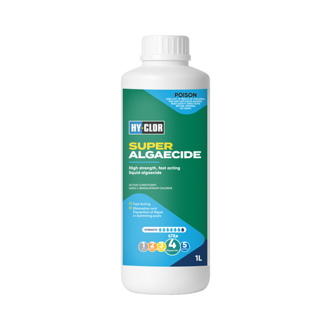Hy-Clor Super Algaecide 1L Liquid Pool Algae Control Concentrate
