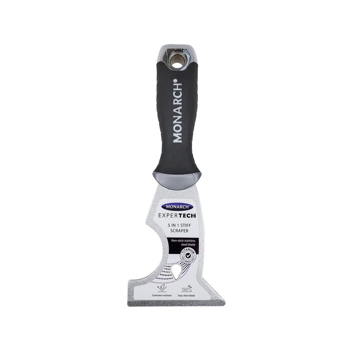 Monarch Expertech 5 in 1 Scraper - 75mm - Stainless Steel - Heavy Duty - SuperSaverAU - view 1