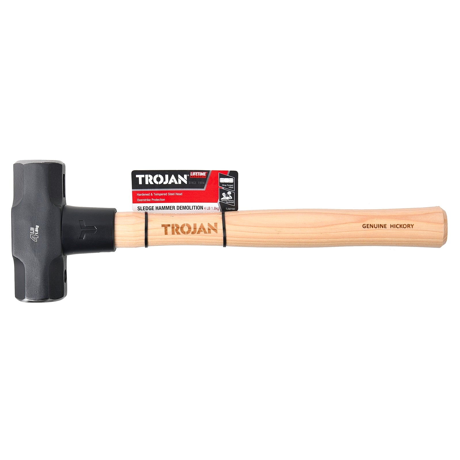 Trojan 4lb 1.8kg Timber Handle Sledge Hammer
