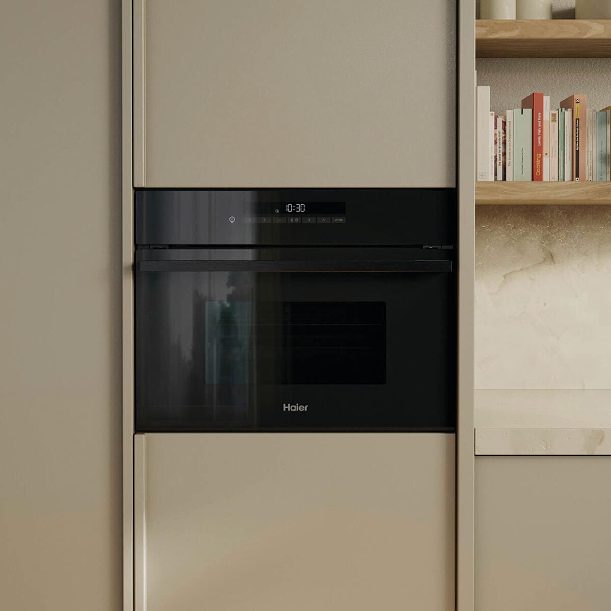 Haier 60cm 500 Series Combi-Microwave Oven - Black - Air Fry - 11 Functions - Touch Control - HMO60S11EB1