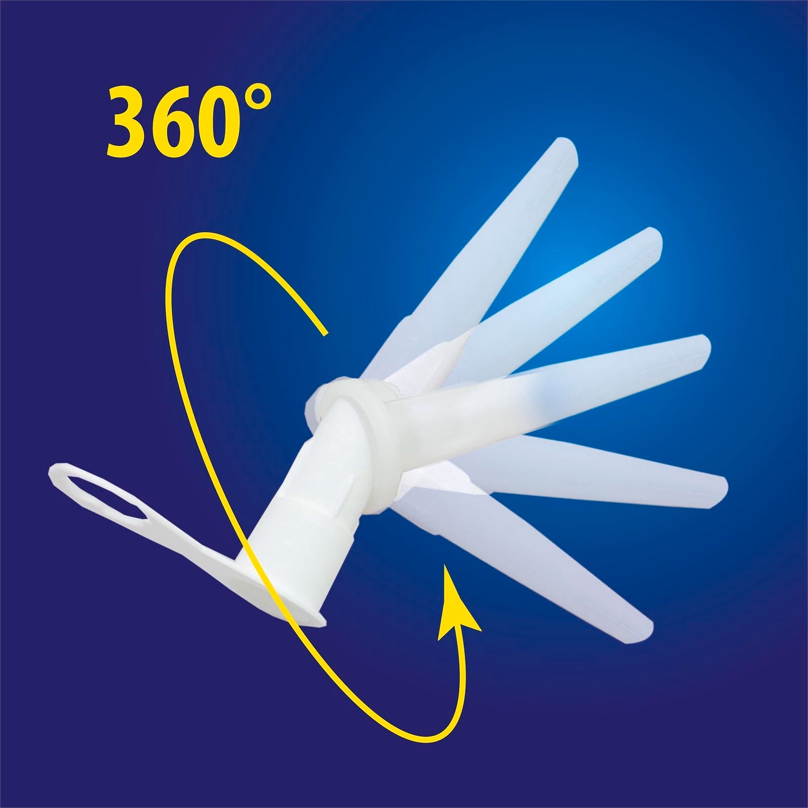 Monarch Rotating Nozzles 5 Pack, 360-Degree Plastic Sealant Nozzles with Resealable Cap