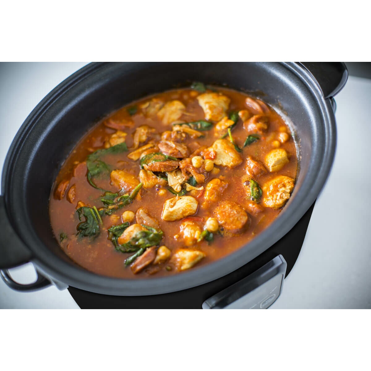 Russell Hobbs 6L Searing Slow Cooker - Stovetop Searing Pot, Digital Timer, Matte Black - RHSC650BLK