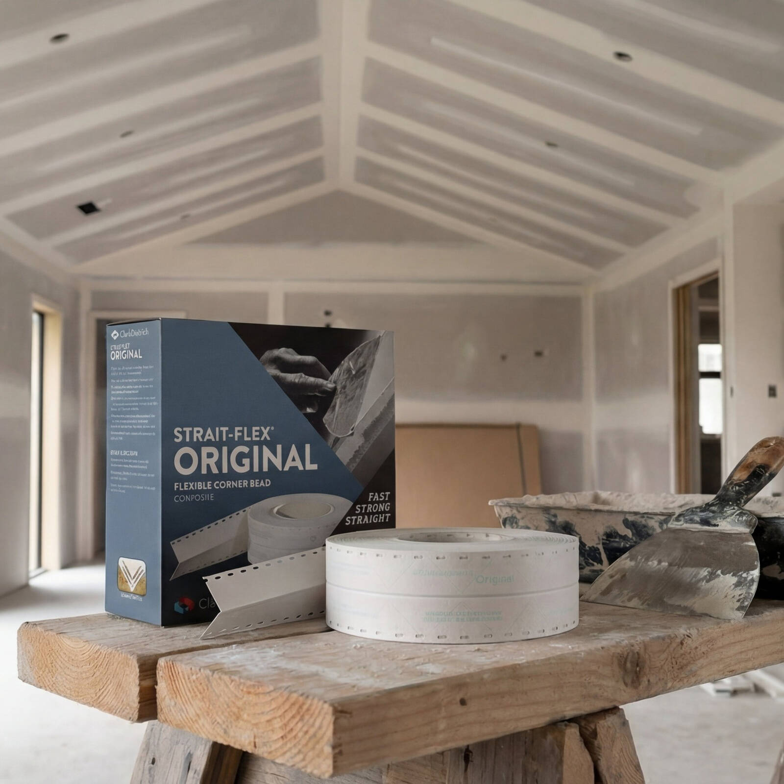 Strait-Flex Original Composite Drywall Corner Bead, Flexible Inside & Outside Corners