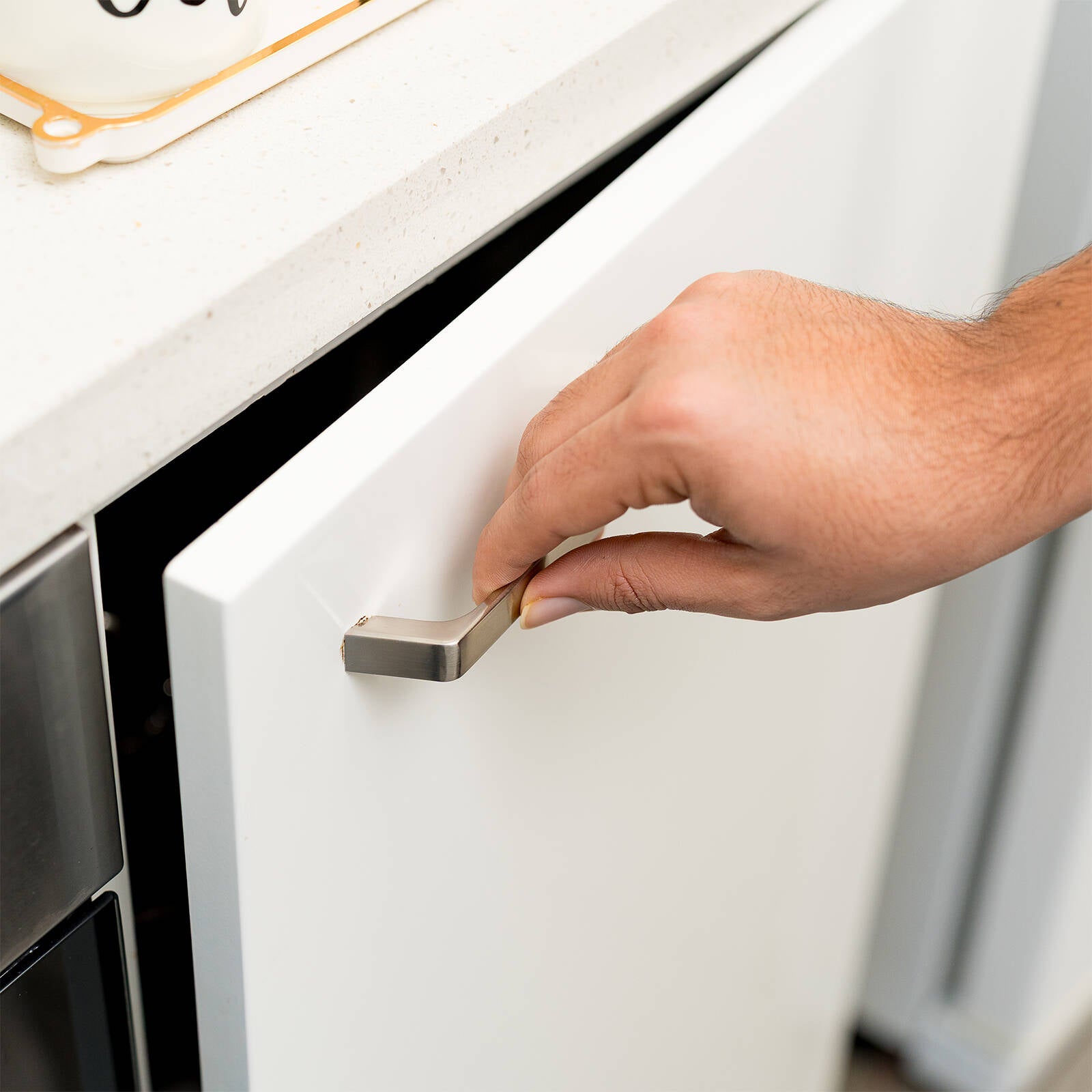 Taskmaster 128mm Brushed Satin Nickel Steel Cabinet Handle