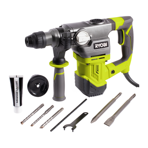 Ryobi 1500W SDS+ Rotary Hammer Drill 5.0J 950rpm Side Handle RSDS1500-K