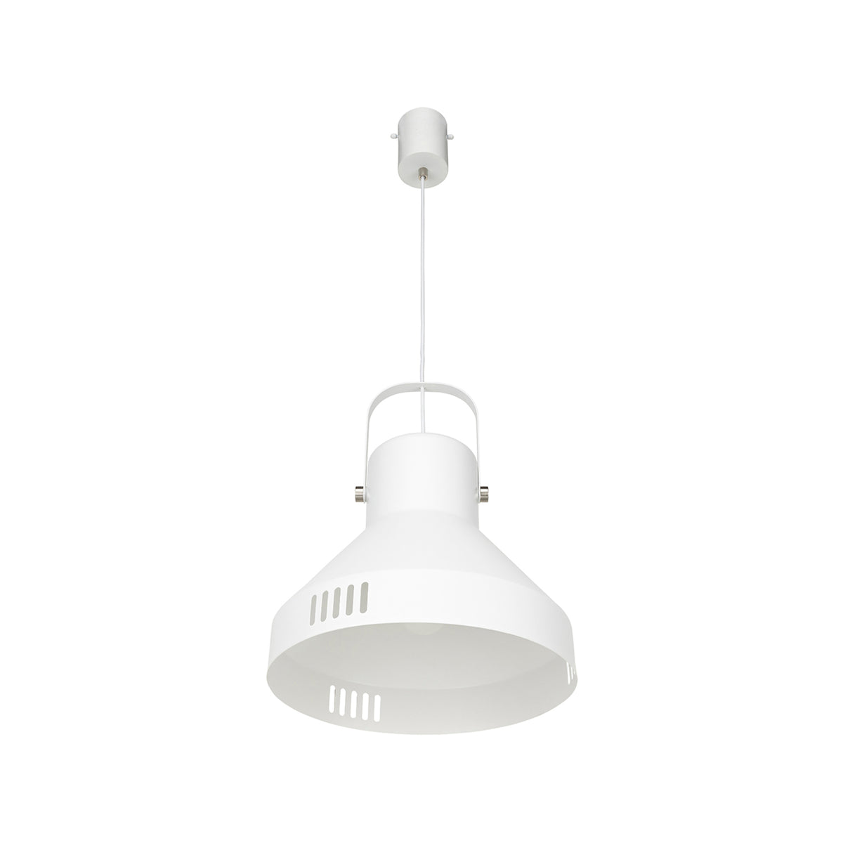Brilliant Degraves 35cm Matte White DIY Industrial Pendant Light 42W 21775/05