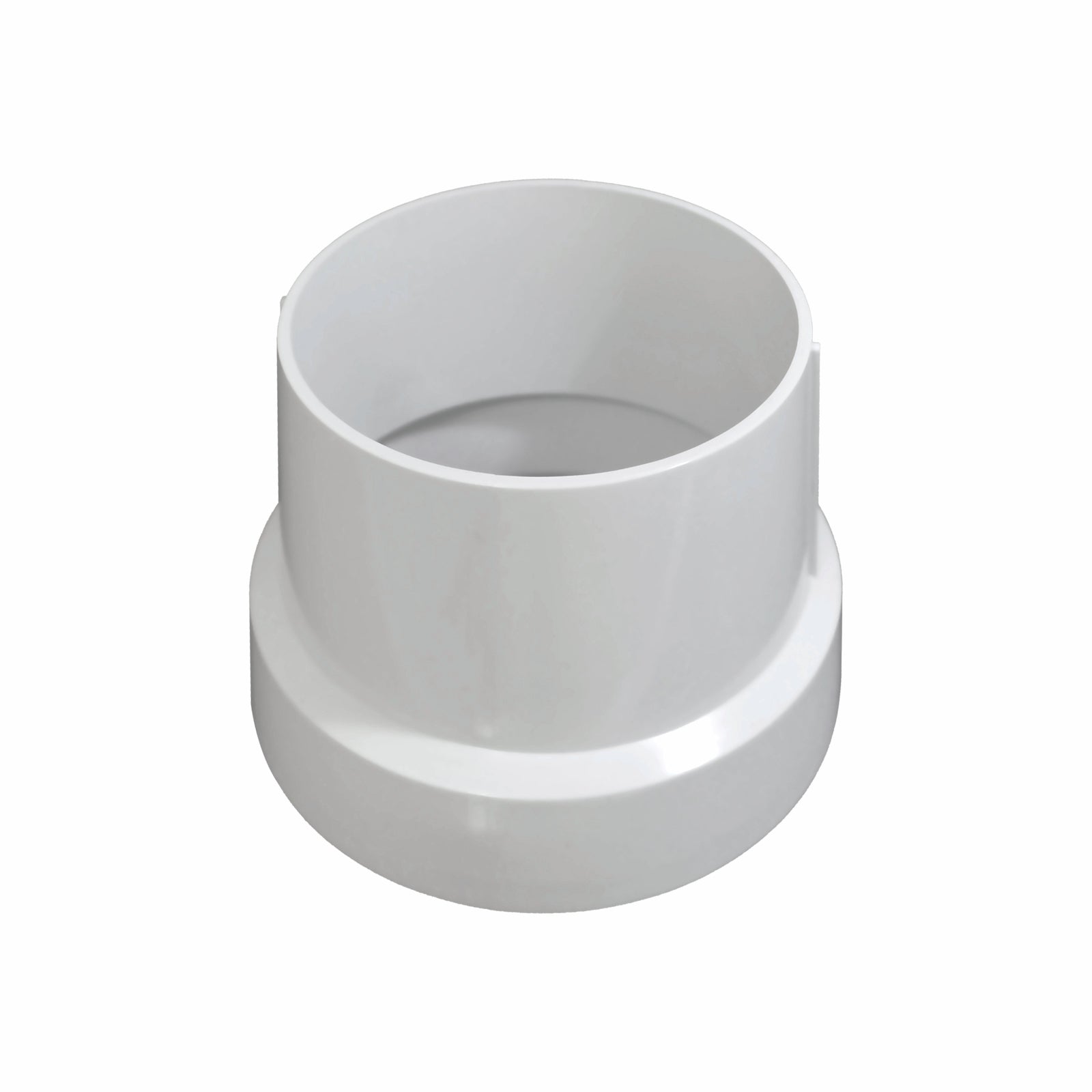 Kinetic 100mm Light Grey PVC Puddle Flange to Brass Waste Adaptor