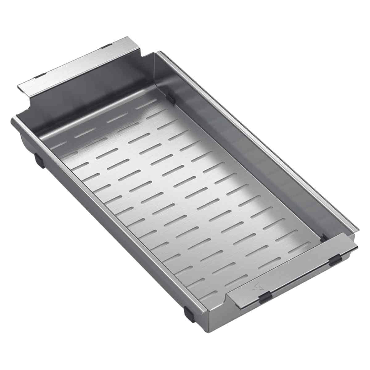 Artinox Radius 34 single bowl sink and small colander - brushed stainless steel - ARTRAD3440PK