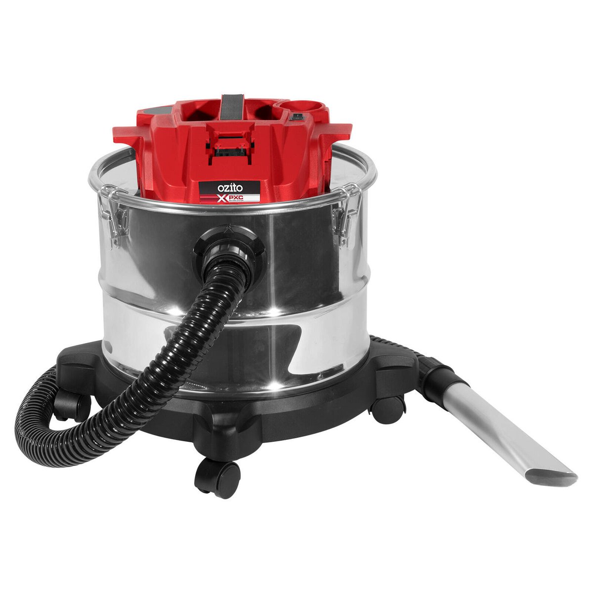 Ozito PXC 18V Ash Vacuum - 15L Steel Tank - Efficient Cold Ash Cleaning - SuperSaverAU - view 2