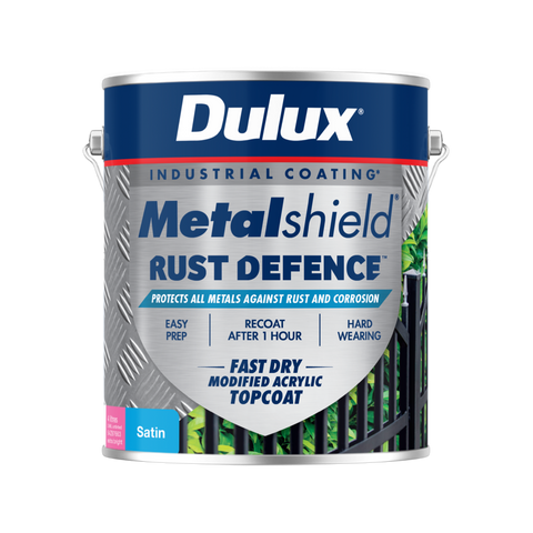 Dulux Metalshield Rust Defence Satin 4L Ultra Deep Base