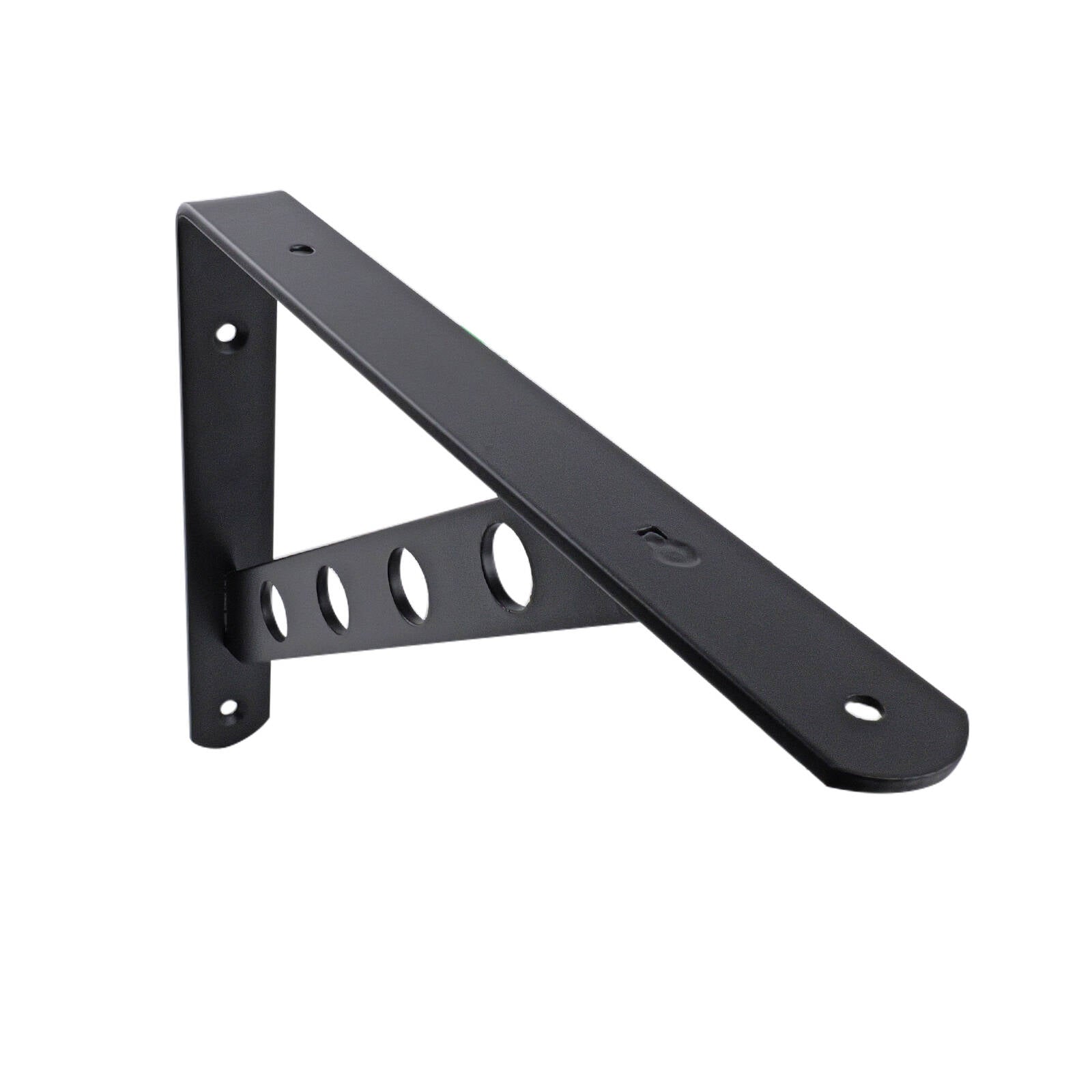 Carinya 250 x 195mm Black Heavy Duty Circle Stayed Bracket - 200kg Powder Coated Steel