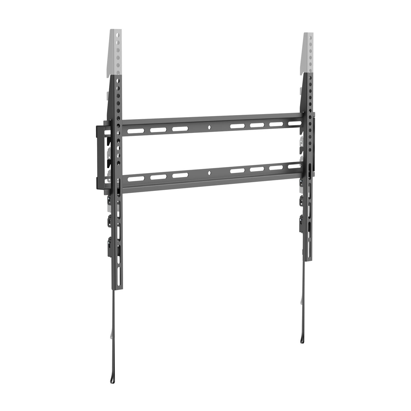 Practa Variable Height Fixed TV Wall Mount PRWMFL 37-85 inch Black Steel, Lateral Shift, Hardware Included