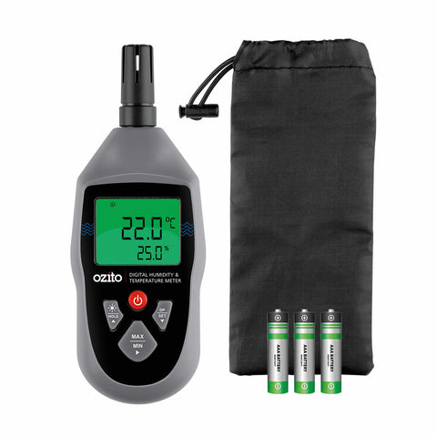 Ozito Digital Humidity and Temperature Meter 0-100% RH -20 to 60°C ODTH-100
