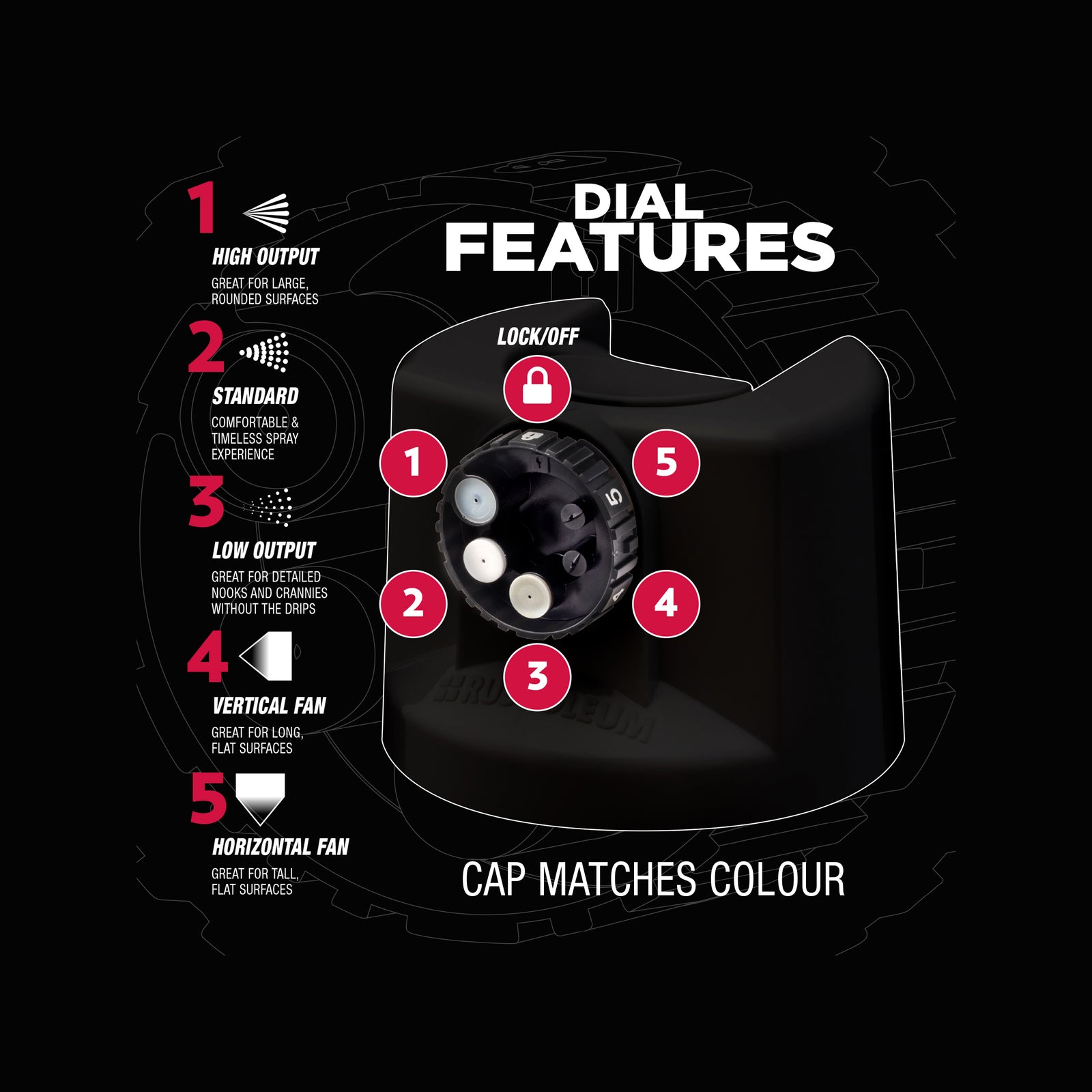 Rust-Oleum Stops Rust Custom 5 In 1 Spray Paint 340g - Black Satin Splatter-Resistant