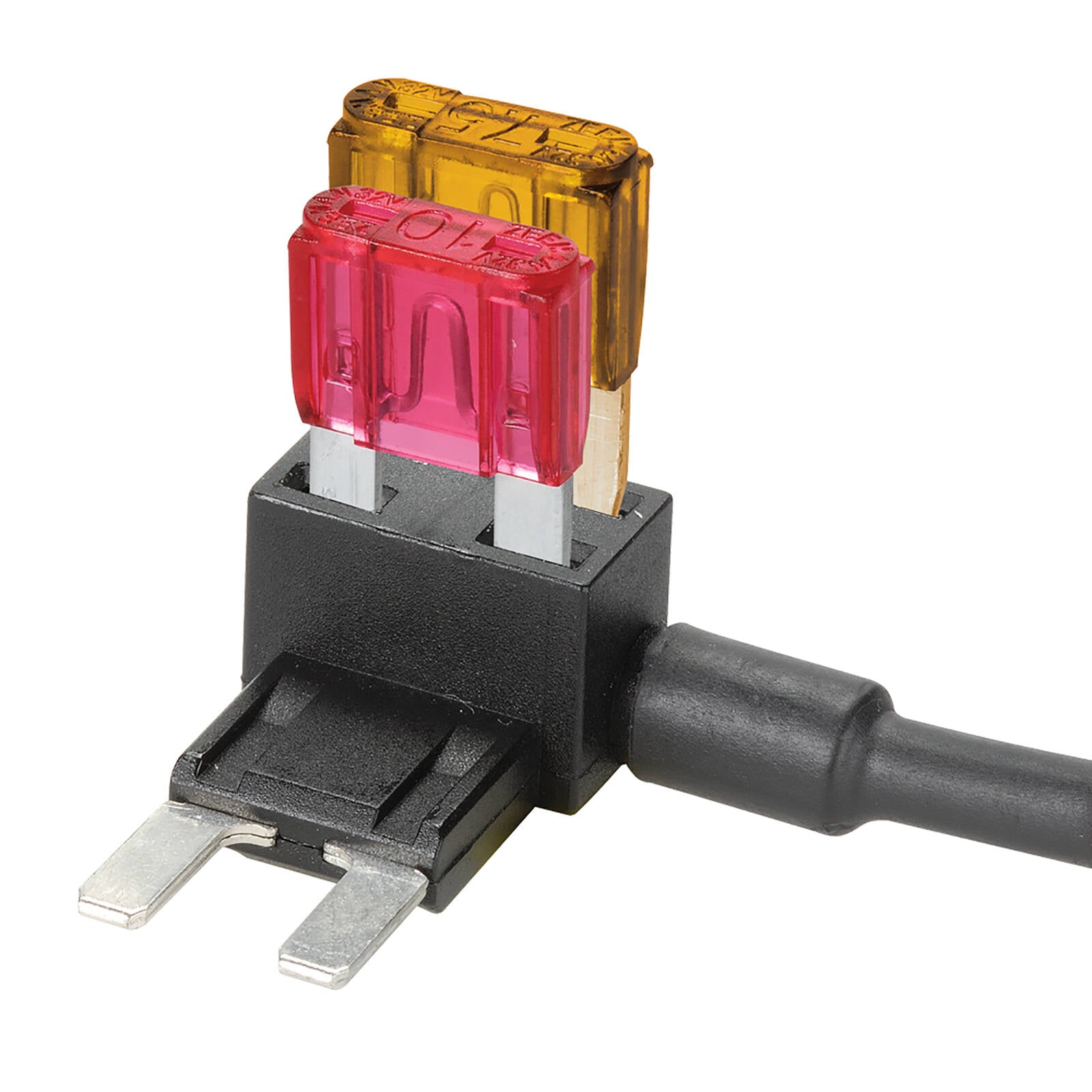 Narva 20A 140mm Standard ATS Blade Fuse Holder with 5A and 10A Fuses 54409BL