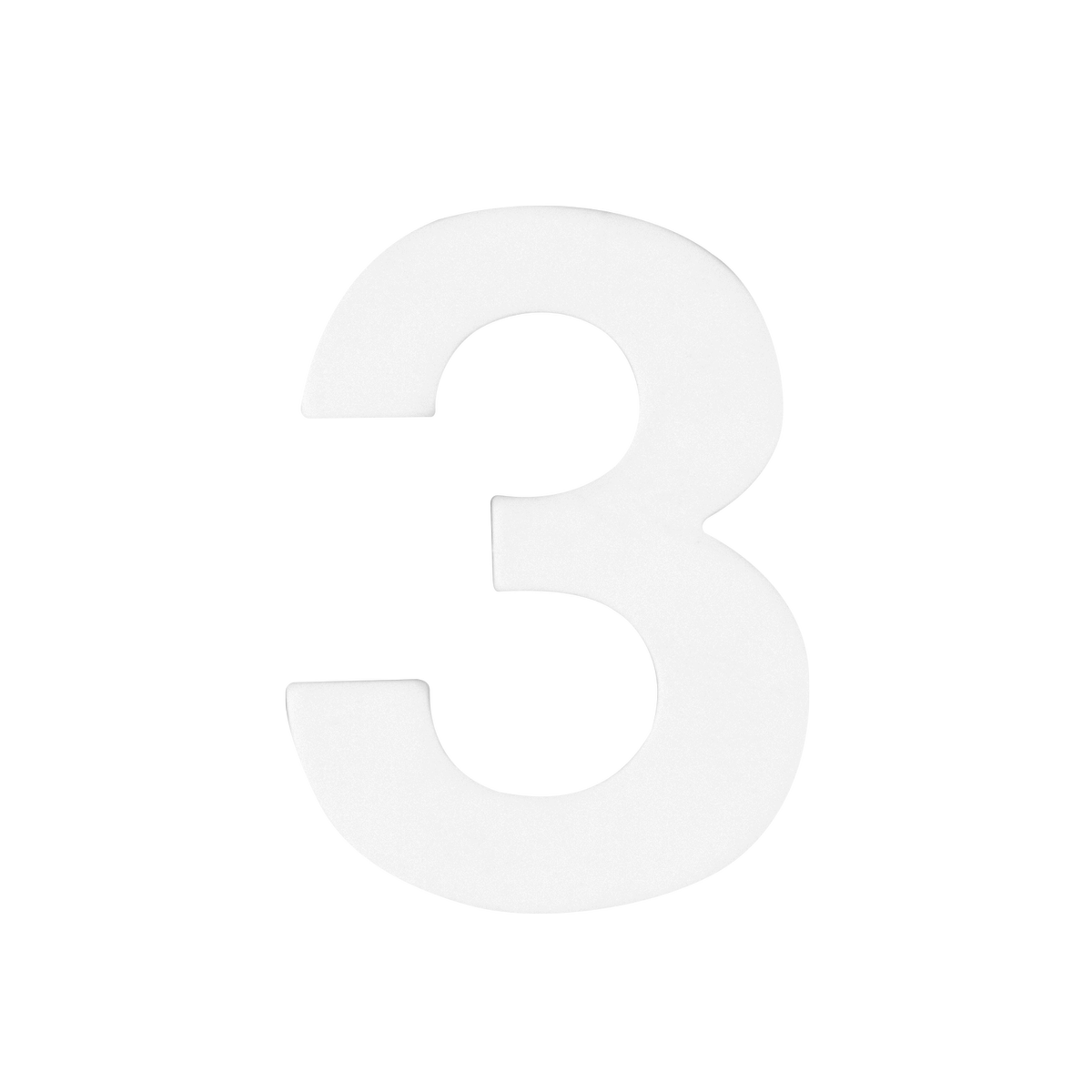 Sandleford Self Adhesive Number 3 - 50mm - White - Easy Application - Durable - SuperSaverAU - view 1